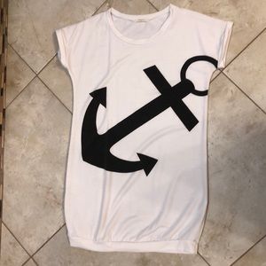 Anchor t shirt dress